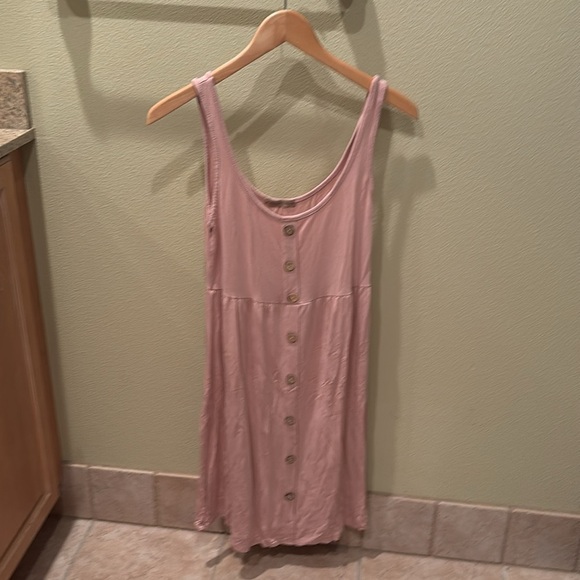 Pink Button-Down Sleeveless Dress - Picture 3 of 7